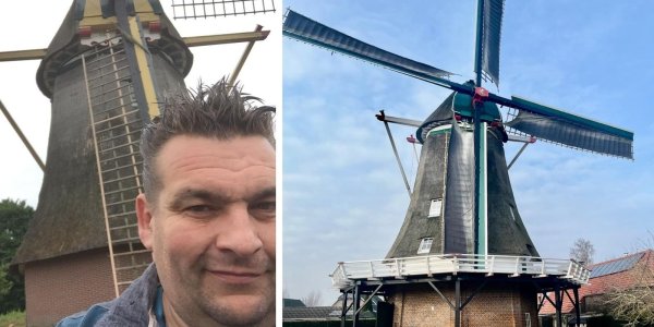 Foto: Wezeper Jacco (51) slaagt na jaren voor molenaarsdiploma